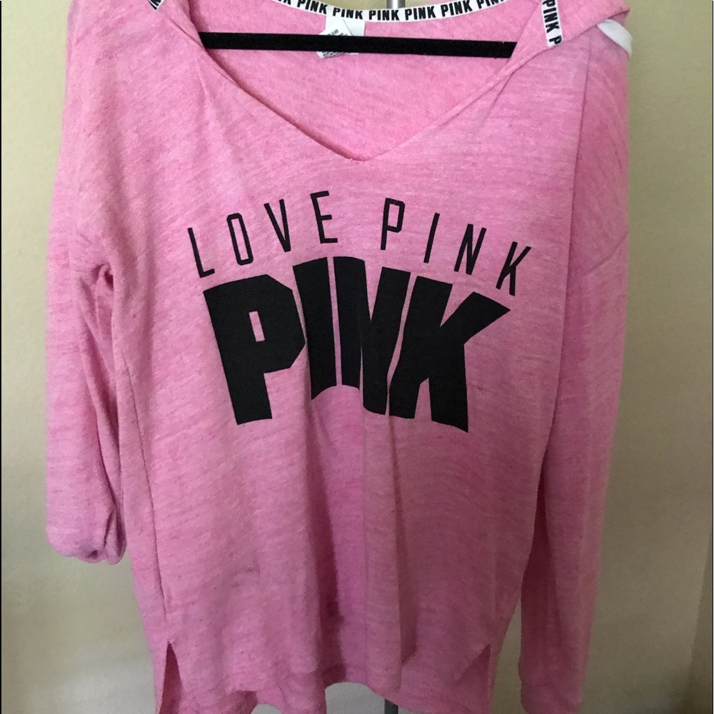 Pink brand pull over sweatshirt